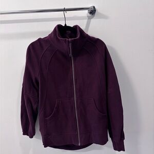 Lululemon Athletica Burgundy Zip-Up Jacket